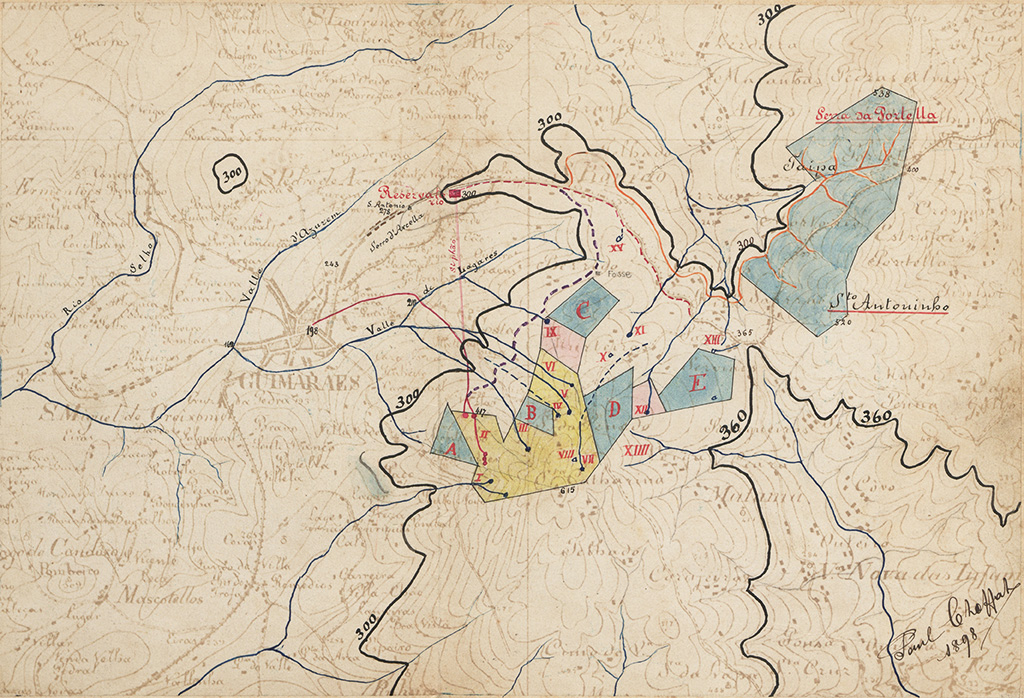 Mapa da bacia hidrográfica da Serra da Penha